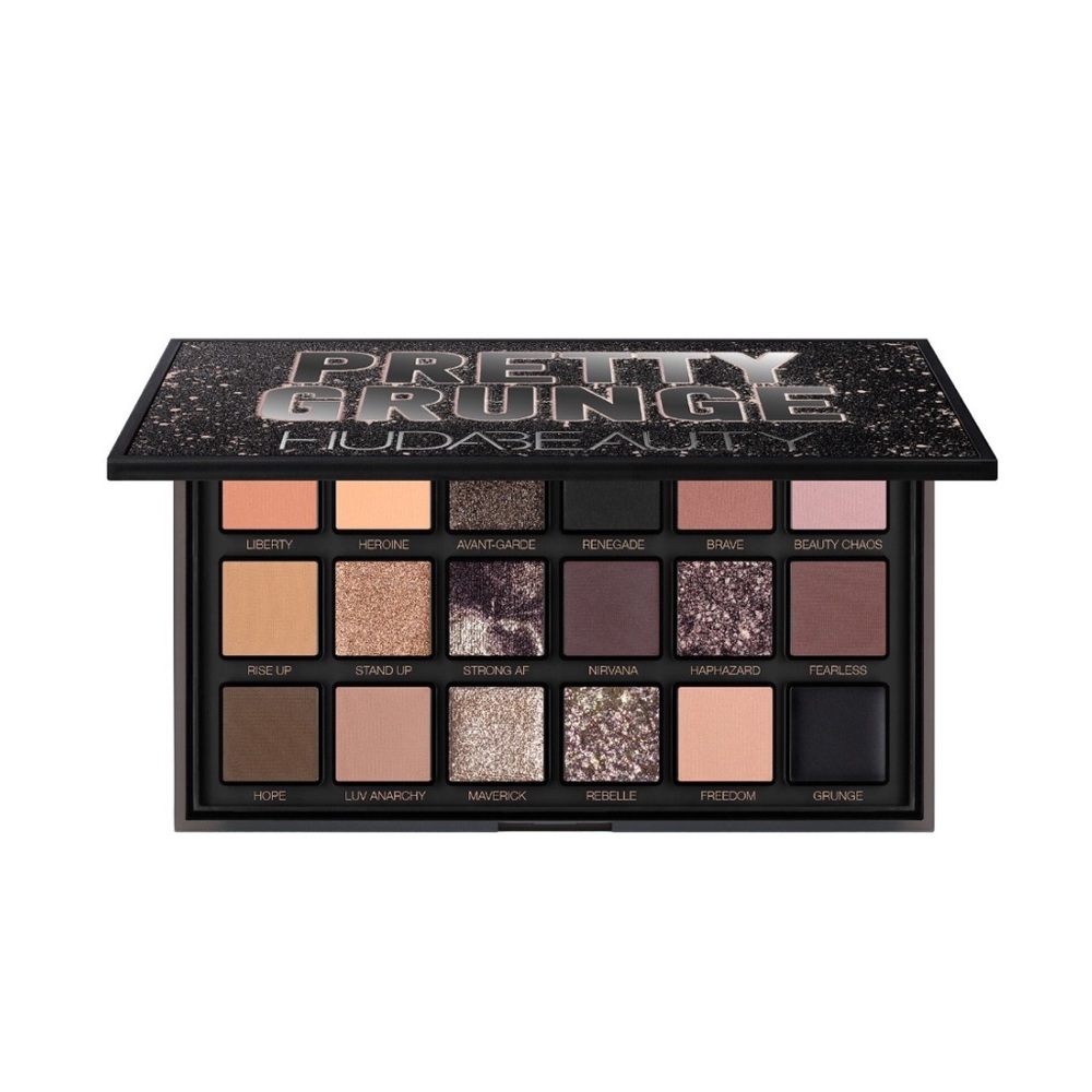 HUDA BEAUTY Pretty Grunge Eyeshadow Palette with Bold and Neutral Shades